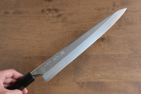 Sakai Kikumori VG10 Mirrored Finish Sujihiki 270mm Ebony Wood Handle - Seisuke Knife