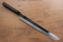  Jikko Fujisan Honyaki White Steel No.3 Mirrored Finish Sakimaru Yanagiba  300mm Ebony Wood Handle - Seisuke Knife