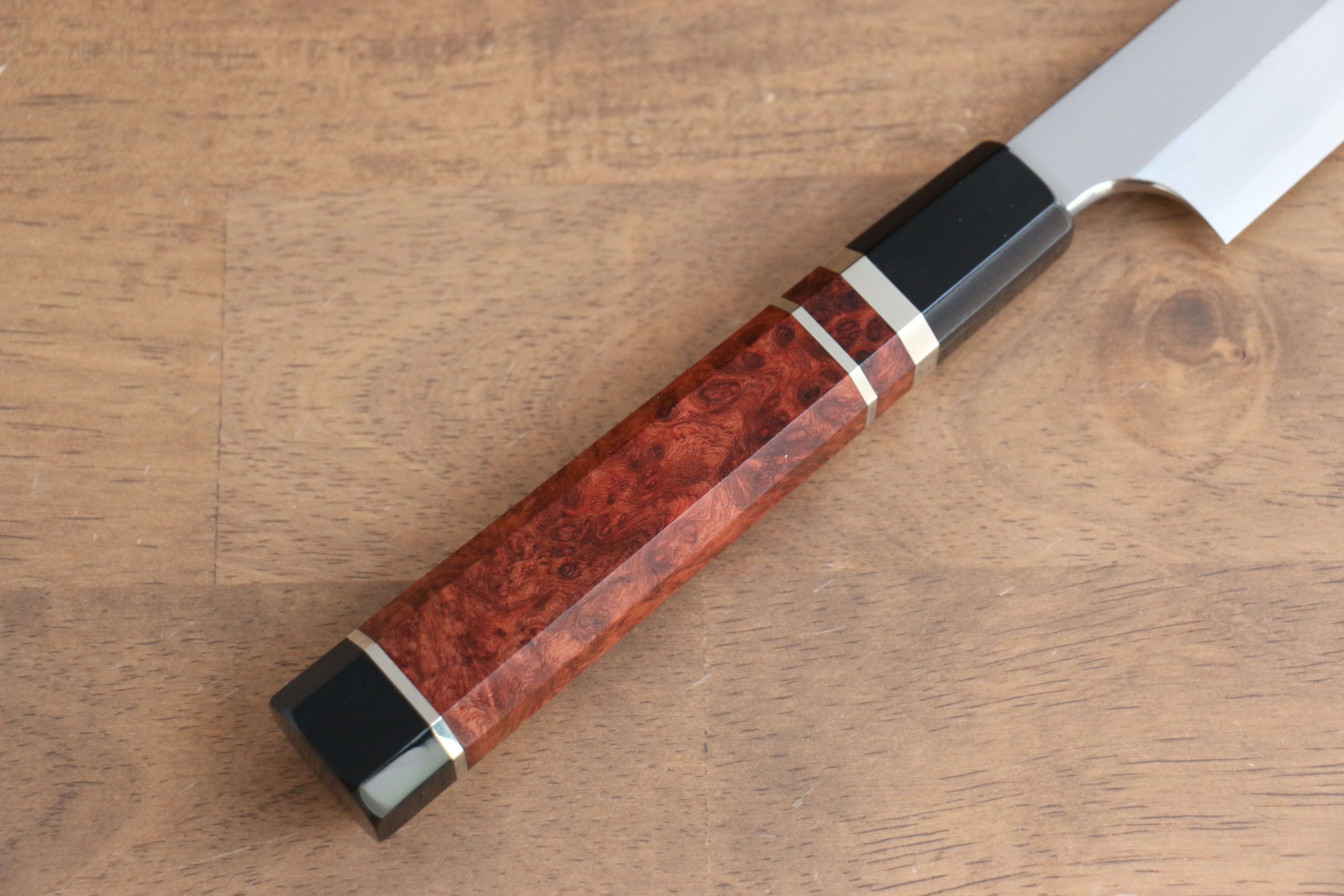 Yu Kurosaki Blue Steel No.2 Mirrored Finish Yanagiba 270mm Chinese Quince Handle - Seisuke Knife