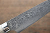 Takeshi Saji SG2 Black Damascus Petty-Utility 130mm White Cow Bone Handle - Seisuke Knife - Slide 4