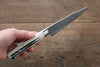 Takeshi Saji SG2 Black Damascus Petty-Utility 130mm White Cow Bone Handle - Seisuke Knife - Slide 6