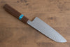 Yu Kurosaki Senko SG2 Hammered Santoku 165mm Walnut(ferrule: Turquoise) Handle - Seisuke Knife - Slide 2