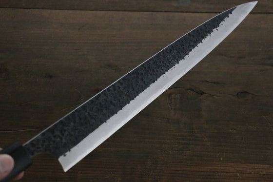 Yu Kurosaki Blue Super Clad Hammered Kurouchi Sujihiki Japanese Chef Knife 270mm - Seisuke Knife