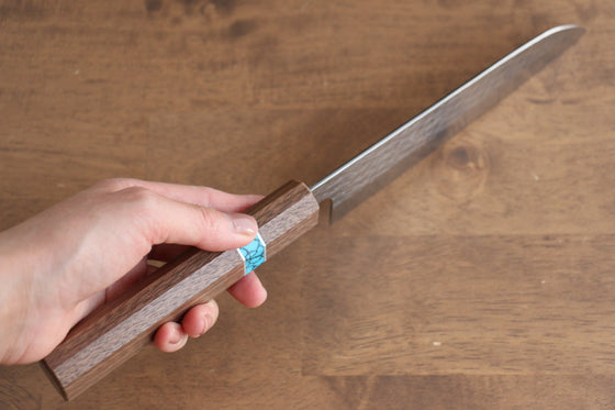 Yu Kurosaki Senko SG2 Hammered Santoku 165mm Walnut(ferrule: Turquoise) Handle - Seisuke Knife