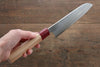 Makoto Kurosaki Ryusei Blue Super Nashiji Santoku 170mm with American Cherry Handle - Seisuke Knife