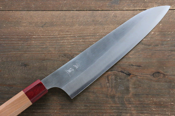 Makoto Kurosaki Ryusei Blue Super Nashiji Gyuto 210mm with American Cherry Handle - Seisuke Knife