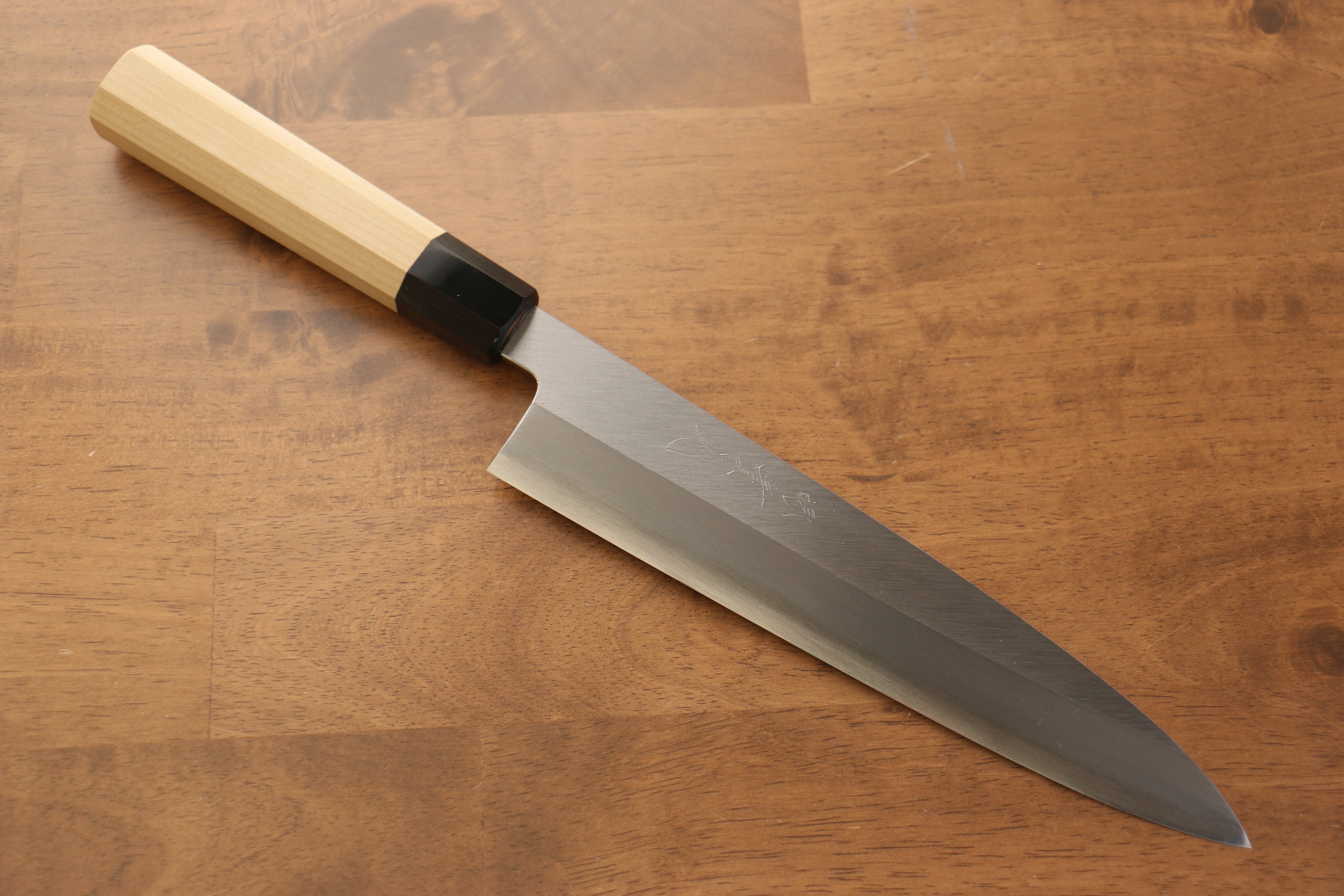Jikko Arata White Steel No.2 Gyuto  240mm Magnolia Handle - Seisuke Knife