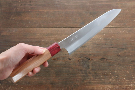 Makoto Kurosaki Ryusei Blue Super Nashiji Gyuto 210mm with American Cherry Handle - Seisuke Knife