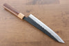 Seisuke Kokubyaku Blue Super Hammered Kurouchi Gyuto 210mm Morado Handle - Seisuke Knife - Slide 2