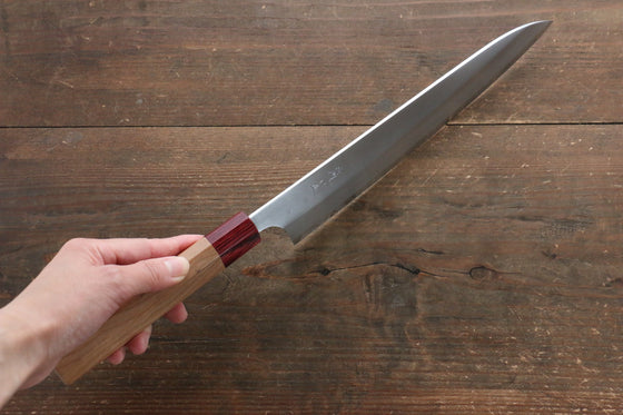 Makoto Kurosaki Ryusei Blue Super Nashiji Gyuto 240mm with American Cherry Handle - Seisuke Knife