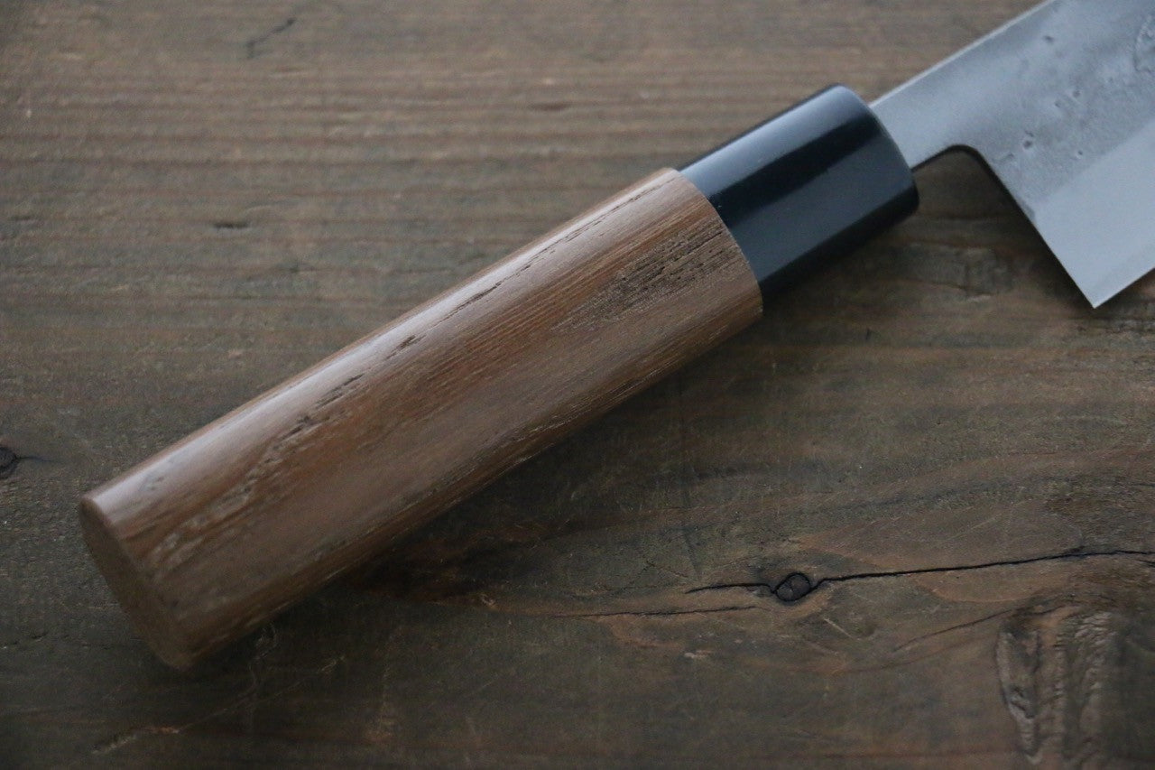 Seisuke Blue Steel No.2 Nashiji Ajikiri 105mm Chestnut Handle - Seisuke Knife