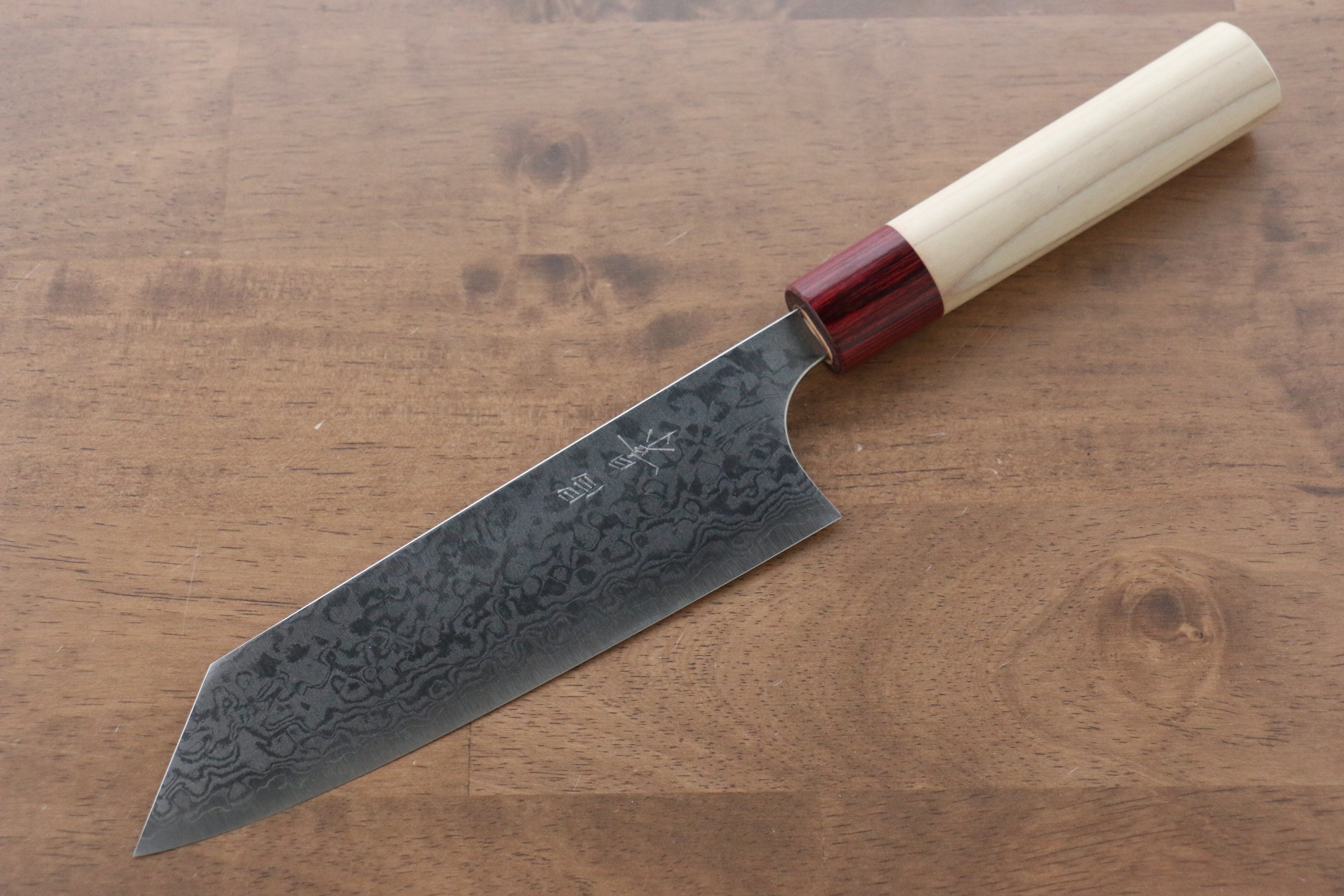 Masakage Kiri VG10 Damascus Bunka 170mm Magnolia Handle - Seisuke Knife