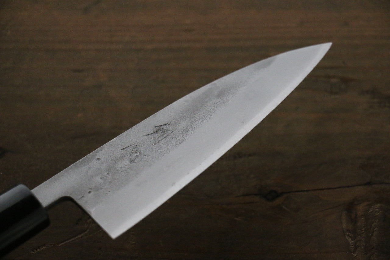 Seisuke Blue Steel No.2 Nashiji Ajikiri 105mm Chestnut Handle - Seisuke Knife