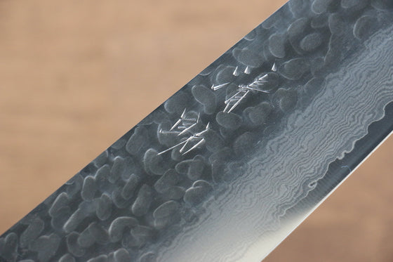 Seisuke VG10 Damascus Gyuto 210mm with Black Pakkawood Handle - Seisuke Knife