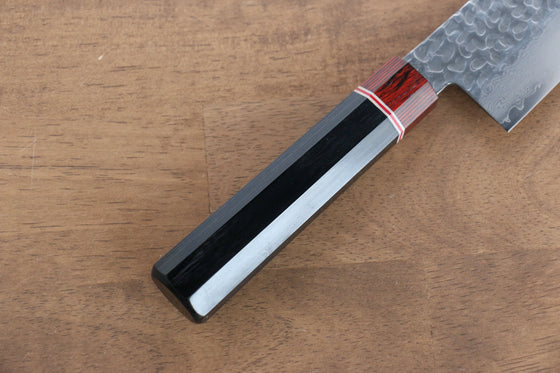 Seisuke VG10 Damascus Gyuto 210mm with Black Pakkawood Handle - Seisuke Knife