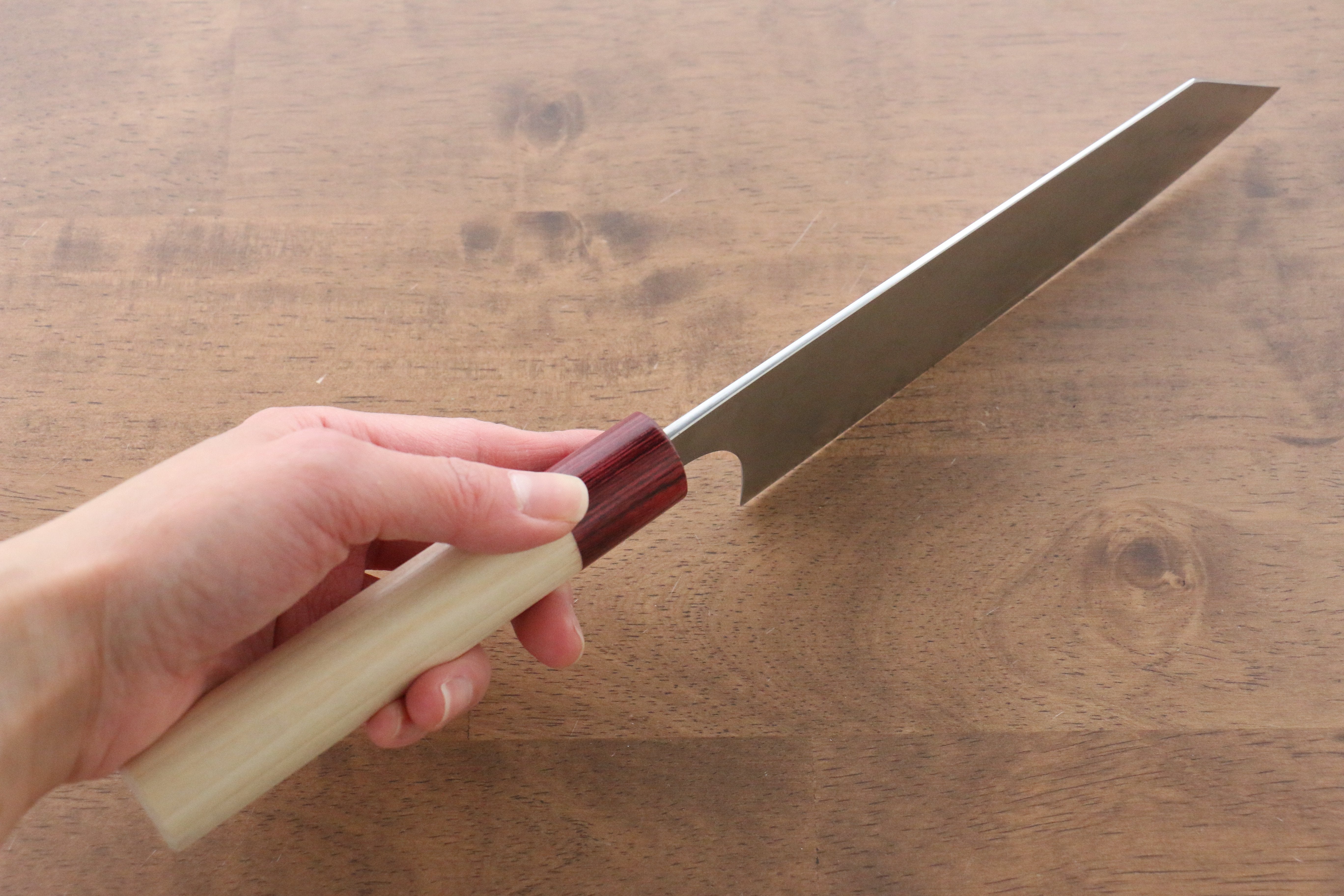 Masakage Kiri VG10 Damascus Bunka 170mm Magnolia Handle - Seisuke Knife