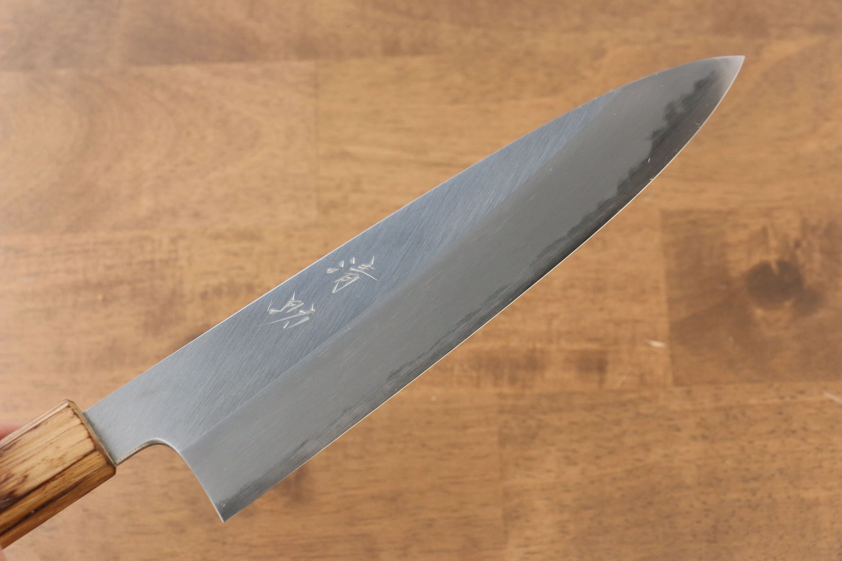 Seisuke White Steel No.2 Gyuto 240mm Burnt Oak (Mehakkaku) Handle - Seisuke Knife