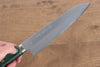 Sakai Kikumori Blue Steel No.1 Gyuto 175mm Green Pakka wood Handle - Seisuke Knife