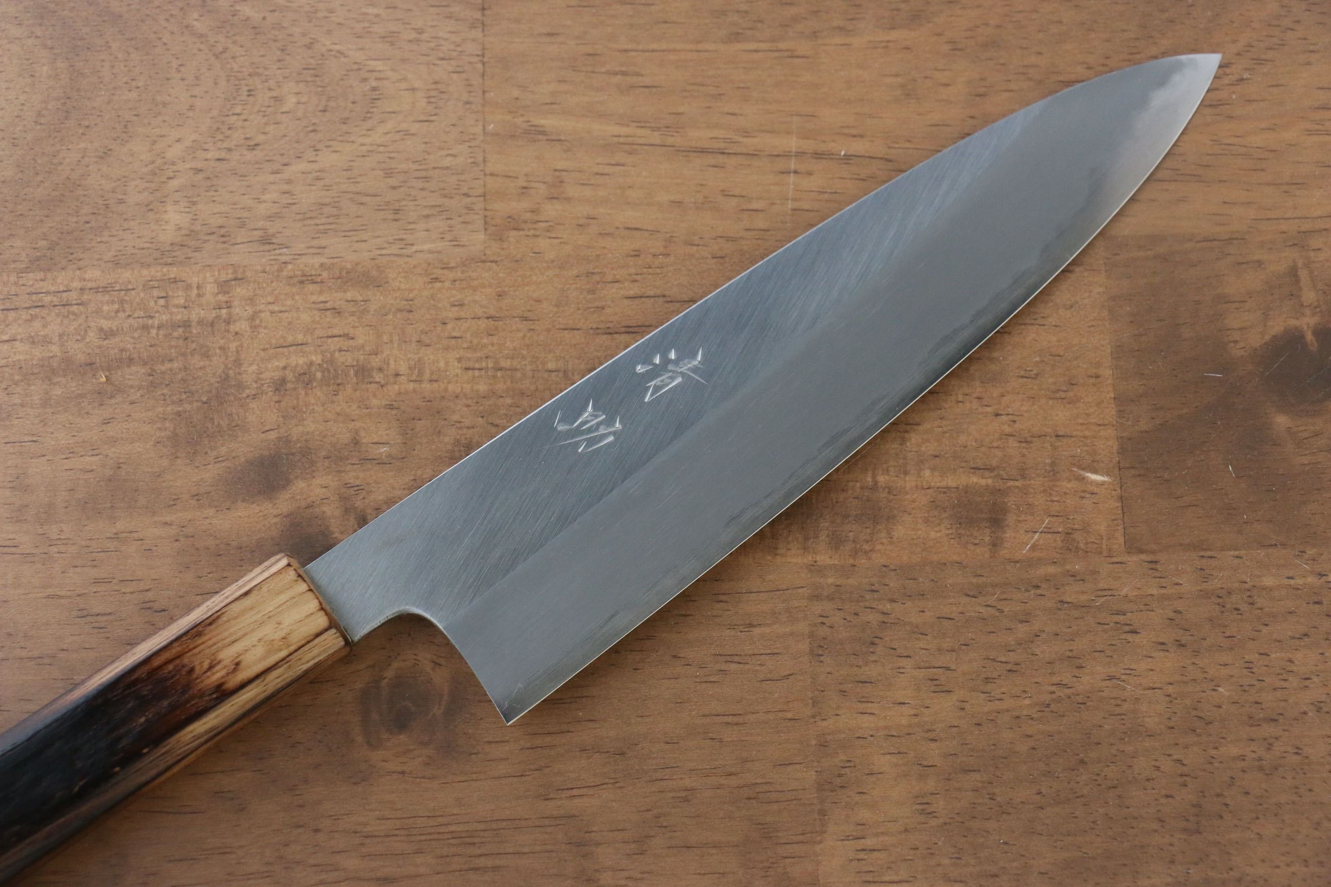 Seisuke White Steel No.2 Gyuto 210mm Burnt Oak (Mehakkaku) Handle - Seisuke Knife