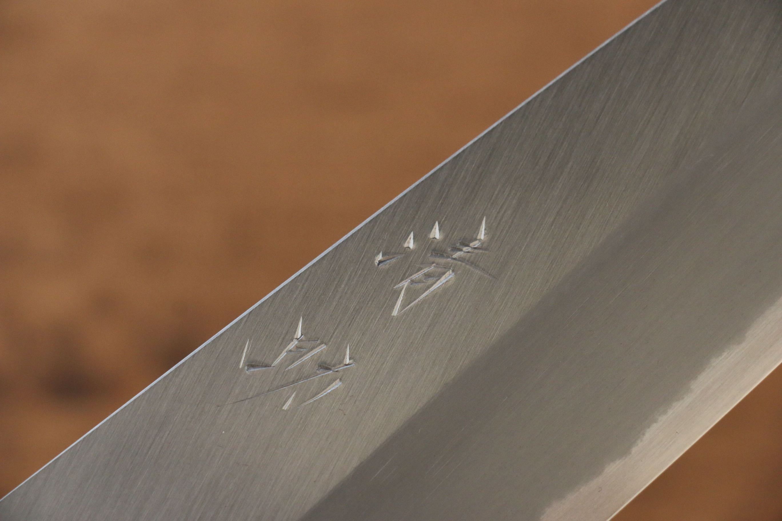 Seisuke White Steel No.2 Gyuto 210mm Burnt Oak (Mehakkaku) Handle - Seisuke Knife