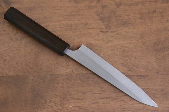 Yoshimi Kato Blue Super Nashiji Petty-Utility 150mm Enju Lacquered(Black��� Handle - Seisuke Knife