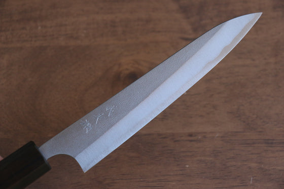 Yoshimi Kato Blue Super Nashiji Petty-Utility 150mm Enju Lacquered(Black��� Handle - Seisuke Knife