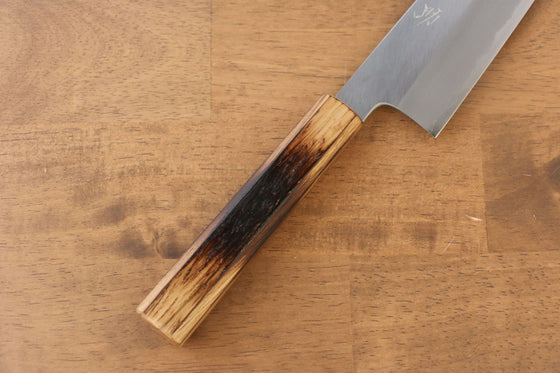 Seisuke White Steel No.2 Gyuto 210mm with Burnt Oak (Mehakkaku) Handle - Seisuke Knife