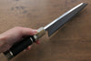 Jikko Shiko White Steel Kiritsuke Deba  180mm Ebony with Double Ring Handle - Seisuke Knife - Slide 7