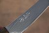 Seisuke VG10 63 Layer Damascus Petty-Utility 130mm Oak Handle - Seisuke Knife - Slide 5