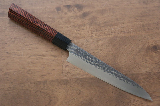 Seki Kanetsugu VG10 Hammered Petty-Utility 150mm Heptagonal Pakkawood Handle - Seisuke Knife