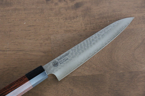 Seki Kanetsugu VG10 Hammered Petty-Utility 150mm Heptagonal Pakkawood Handle - Seisuke Knife