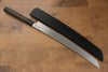 Sakai Takayuki Zangetsu Enten Silver Steel No.3 Damascus Sakimaru Yanagiba 330mm Wenge with Double Water Buffalo Ring Handle with Sheath - Seisuke Knife - Slide 2