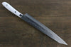 Takeshi Saji SRS13 Hammered Damascus Sujihiki 270mm White Stone Handle - Seisuke Knife - Slide 2