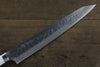 Takeshi Saji SRS13 Hammered Damascus Sujihiki 270mm White Stone Handle - Seisuke Knife - Slide 3