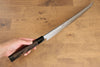 Sakai Takayuki Zangetsu Enten Silver Steel No.3 Damascus Sakimaru Yanagiba 330mm Wenge with Double Water Buffalo Ring Handle with Sheath - Seisuke Knife - Slide 10