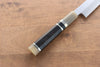 Jikko Shiko White Steel Sakimaru Yanagiba  270mm Ebony with Double Ring Handle - Seisuke Knife - Slide 6