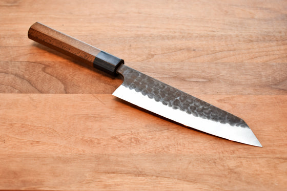 Anryu 3 Layer Cladding Blue Super Core Hammered Japanese Chef's Bunka Knife 165mm with Octagonal Handle - Seisuke Knife