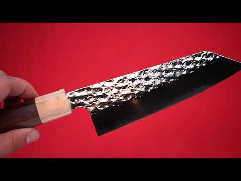 Yu Kurosaki Senko SG2 Hammered Bunka 165mm Shitan Handle - Seisuke Knife