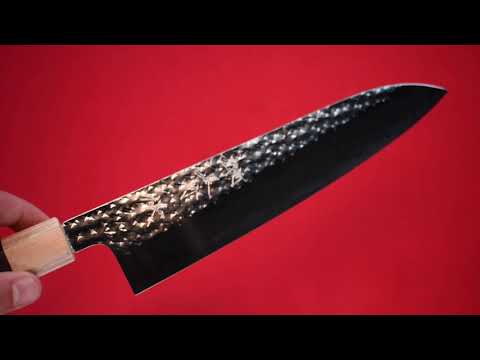 Yu Kurosaki Senko SG2 Hammered Gyuto 210mm Shitan Handle - Seisuke Knife
