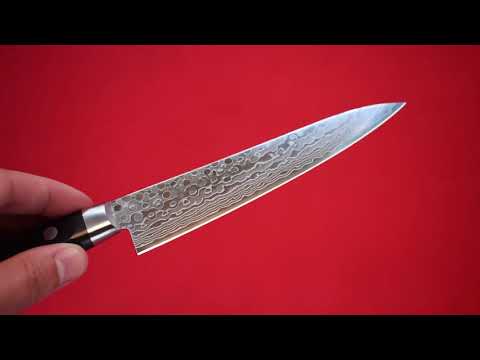 Sakai Takayuki AUS10 45 Layer Mirrored Damascus Petty-Utility 135mm - Seisuke Knife