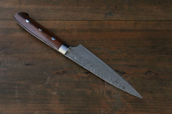 Takeshi Saji Knife SG2 Petty 135mm with Iron Wood Handle - Seisuke Knife