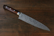  Takeshi Saji SG2 Black Damascus Gyuto 210mm Ironwood Handle - Seisuke Knife