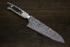 Takeshi Saji SG2 Black Finished Santoku 180mm Cow Bone Handle - Seisuke Knife - Slide 1