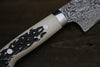 Takeshi Saji SG2 Black Finished Santoku 180mm Cow Bone Handle - Seisuke Knife - Slide 8