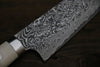 Takeshi Saji SG2 Black Finished Santoku 180mm Cow Bone Handle - Seisuke Knife - Slide 4