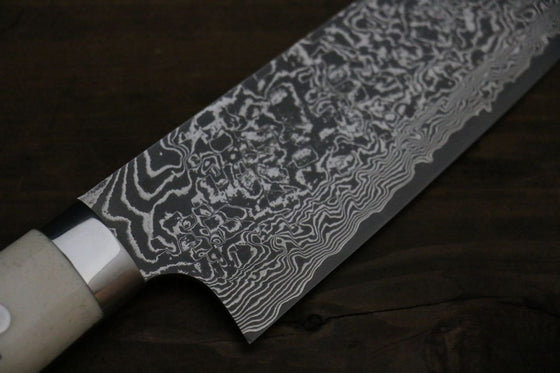 Takeshi Saji SG2 Black Finished Santoku 180mm Cow Bone Handle - Seisuke Knife