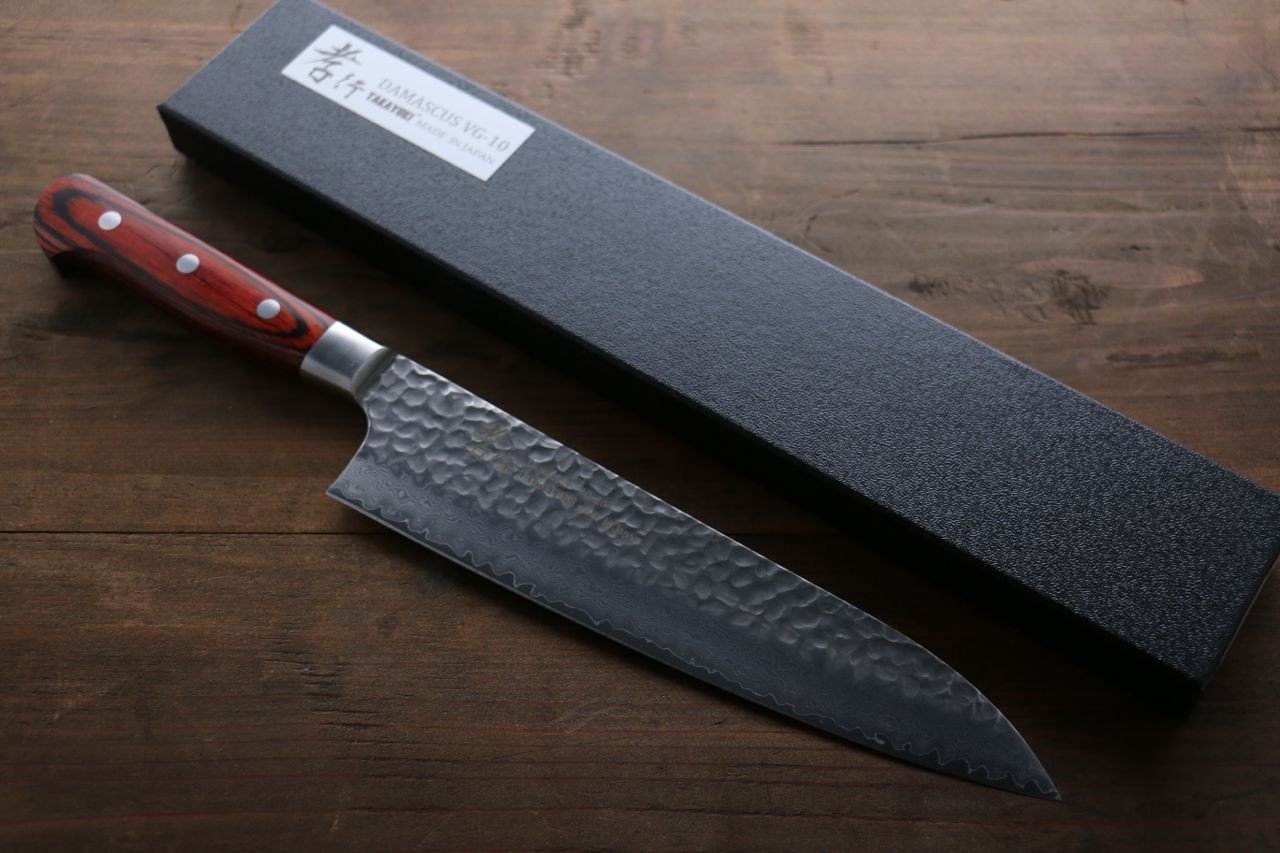 Sakai Takayuki 33 Layer Damascus Gyuto 210mm & Petty 150mm Set - Seisuke Knife