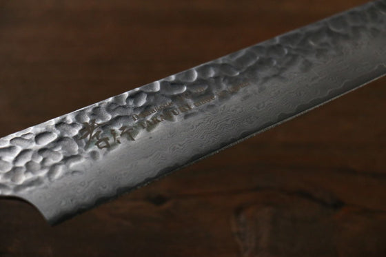 Sakai Takayuki VG10 33 Layer Damascus Sujihiki 240mm Mahogany Pakka wood Handle - Seisuke Knife