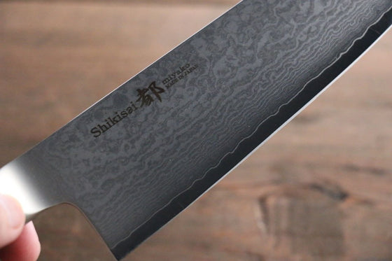 Miyako 33 Layer Damascus AUS-8a Japanese Santoku Knife 165mm - Seisuke Knife