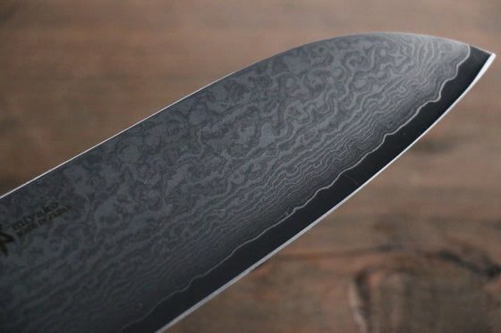 Miyako 33 Layer Damascus AUS-8a Japanese Santoku Knife 165mm - Seisuke Knife